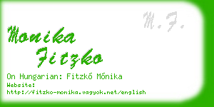 monika fitzko business card